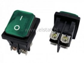 Przełącznik 20A; zielony; ON-OFF IP65; śrubowe