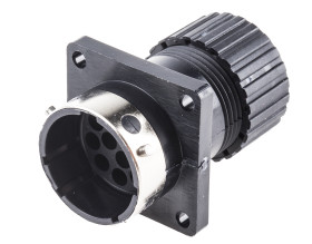 Złącze wielostykowe przemysłowe 12-pinowe, panelowe Gniazdo ITT Cannon