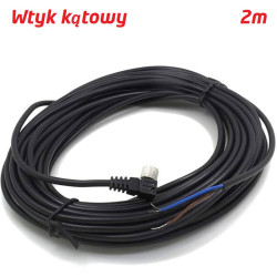 Przewód Czujnik Zbliżeniowy M8 3-PIN 2m wtyk kątowy