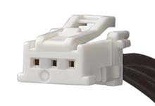 Kabel przewód-płytka, MicroClasp, 250 Vrms AC/DC, 3 A, raster: 2mm, 50mm, Okrągły, Cyna, Czarny