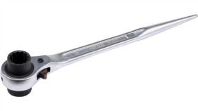 Klucz Nasadowy Dwustronny Z Grzechotką 19*22Mm