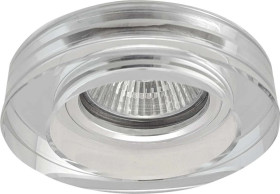 Oczko 50W/12V MR16 IP20 okrągłe szkło / aluminium lustrzane GLASS HIGH PEARL-R GXPO034