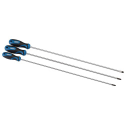 Draper 32603 450mm Extra Long Reach Soft Grip Screwdriver Set (3 Piece)
