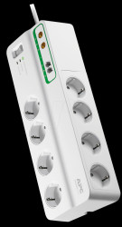PMF83VT-GR Surge protection power strip, 8-way, gray