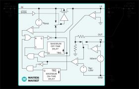 MAX1837 24V Internal Switch, 100% Duty Cycle, Step-Down Converters