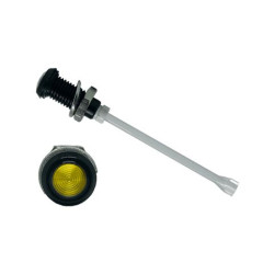 RHD-1910-F6PZY67PR Rura oświetleniowa LED, Sztywny Panel, Pionowy, dł. 48.4 mm, 1-drożny, Bivar Żółty 6 mm Czarny