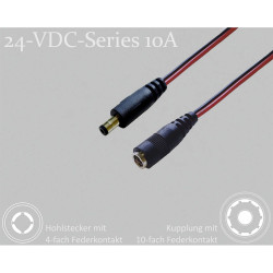 BKL 075906 DC Coaxial Connector 5.5mm 2.1mm 2m High load capacity