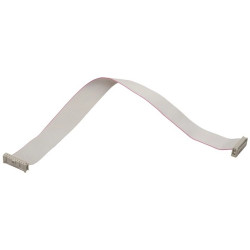 Connection cable, 0.5 m, female connector, 10 pole angled to female connector, 10 pole angled, AWG 28-7, 33182430500065