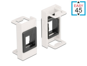 81354 Easy 45 Module Keystone Holder 22.5 x 45 mm, white / black