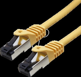 21991823 Cat. 8.1 patch cable, LSOH, S/FTP, yellow, 3 m