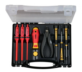 Zestaw narzędzi precyzyjnych FELO, w plastikowym pudełku 24099156 /9szt./