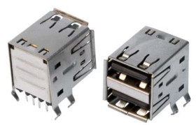 Gniazdo USB 2AS typu PORT; 4-pin