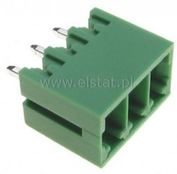 Gniazdo montaże pionowe 3-zacisk. męskie r= 3,5mm