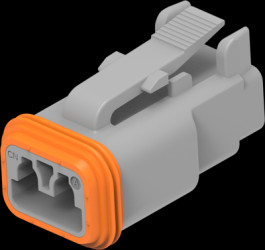 Socket housing, 2 pole, for DEUTSCH DT series, DT06-2S