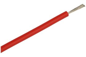 Przewód; silikonowy; 011.0063.1.R; linka; Cu; 1x1,00mm2; czerwony; silikon; 3,9mm; -40...+160°C; 150V; zwój 200m; Amass; RoHS