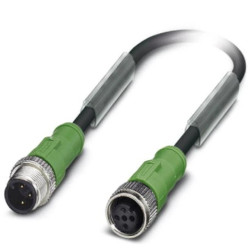 Kabel czujnika 3-piny wtyk prosty M12 gniazdo proste M12 1,5m SAC-3P-M12MS/1,5-PUR/M12FS 1681525