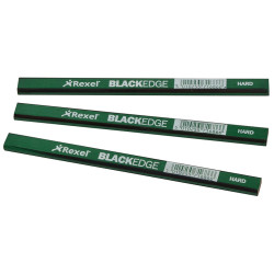 Blackedge 34332 Carpenter&#x27;s Pencils - Green / Hard (Card 12)