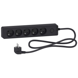 Przedłużacz Schneider Electric, 250V, 5 wtykowa dł. kabla 1.5m 16A Odace Francuski 2-biegunowy