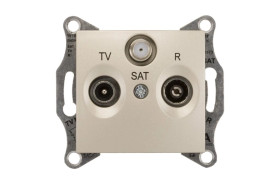 Sedna Gniazdo antenowe RD/TV/SAT końcowe satynowe SDN3501368