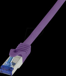C6A039S Patch cable Ultraflex, Cat.6A, S/FTP, purple, 1 m