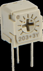 FT-63ES-203 Precision potentiometer, trimmer, vertical, 20 kOhm