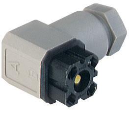 G30W3F gniazdo na kabel 3+PE, szare lutowane, śruba M3x20 i uszczelka w kpl., Hirschmann, 932186106, 932 186-106, G 30 W 3 F