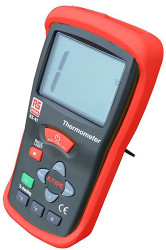 Termometr cyfrowy K liczba wejść 1 +1300 °C, +2000 °F, +2000 K Ręczny rozdzielczość 0,1 °F, 0,1 °C, 1 K Celsjusz,