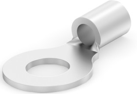 Uninsulated ring cable lug, 2.62-6.64 mm², AWG 12 to 10, 6.25 mm, M6, metal, 165026