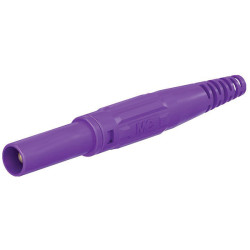 St&#xE4;ubli 669196-26 XL-410 jack plug 4 mm straight violet 1 pc rigid connector