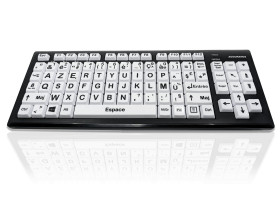 Klawiatura Upośledzenie wzroku bezprzewodowa, kolor: Wielokolorowy, Bluetooth, QWERTY (francuski), Ceratech