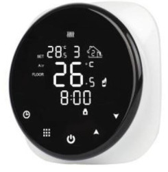 Inteligentny Termostat WiFi, 16A, Okrągły, Czarny, TUYA IRH-TRB001