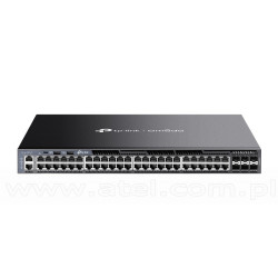 TP-Link SG6654X, Switch zarządzalny, 48x 10/100/1000 RJ-45, 6x slot SFP+ 10G, 19"