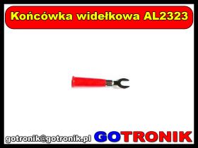 Końcówka widełkowa AL2323 czerwona