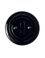 CERAMICZNY PRZYCISK DZWONKOWY PODTYNKOW KLAWISZOWY CZARNY Z RAMKĄ 2PD01AB KLBR