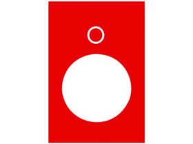 Etykieta wymiary 30X40mm czerwona ZB2BY2931 SCHNEIDER ELECTRIC