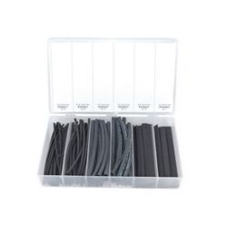 Zestaw koszulek termokurczliwych czarnych - 100 szt