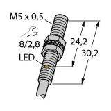 Czujnik indukcyjny Turck BI1-EG05-AN6X, 10 - 30 V, 1 szt.