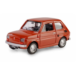 Model FIAT PRL 126p Brązowy Skala 1:43 Mały Fiat, Maluch