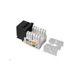 Moduł keystone RJ-45 UTP kat.5e, samozaciskowy, 90° (SXKJ-5E-UTP-BK-90)