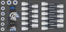 8164 4092 Bit Sockets 12,5mm (1/2") TORX, 39-piece
