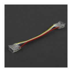 Złączka LED 12mm RGB/RGBW/RGBCCT COB DIGITAL Dwustronna zatrzaskowa z przewodem 10cm,...