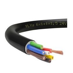 Przewód YLYs 6x1+1,5mm 12V/24V samochodowy kabel do przyczepy lawety