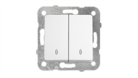 Panasonic Linnera S Łącznik Schodowy Podwójny Biały Połysk 91440017