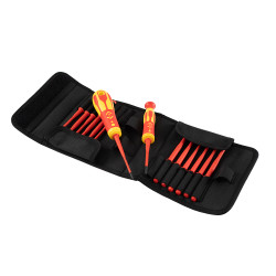 Wymienny zestaw wkrętaków izolowanych CK Phillips, końcówki płaskie 16 szt.