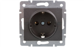 Logi Gniazdo Pojedyncze Schuko Śrubowy Grafit 16A 250V 021220141 25263