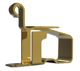 Gniazdo uziemiające, materiał: Stal nierdzewna, mocowanie: Śruba, 3.26 x 1.3 x 3mm