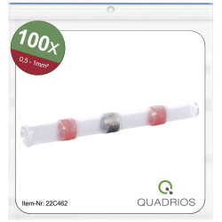 Quadrios 22C462 Butt Joint Heatshrink 0.5-1.0mm&#xB2; Insulated Red Set