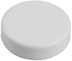 ABS miniature enclosure, (Ø x H) 80 x 20 mm, light gray (RAL 7035), IP54, 1551SNAP13GY