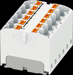 3273824 PTFIX distribution block, 12X4, white