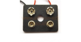 PP3 double battery clip